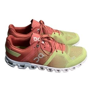 ON CLOUD-FLOW Women's Vibrant Sneakers - Coral and Lime